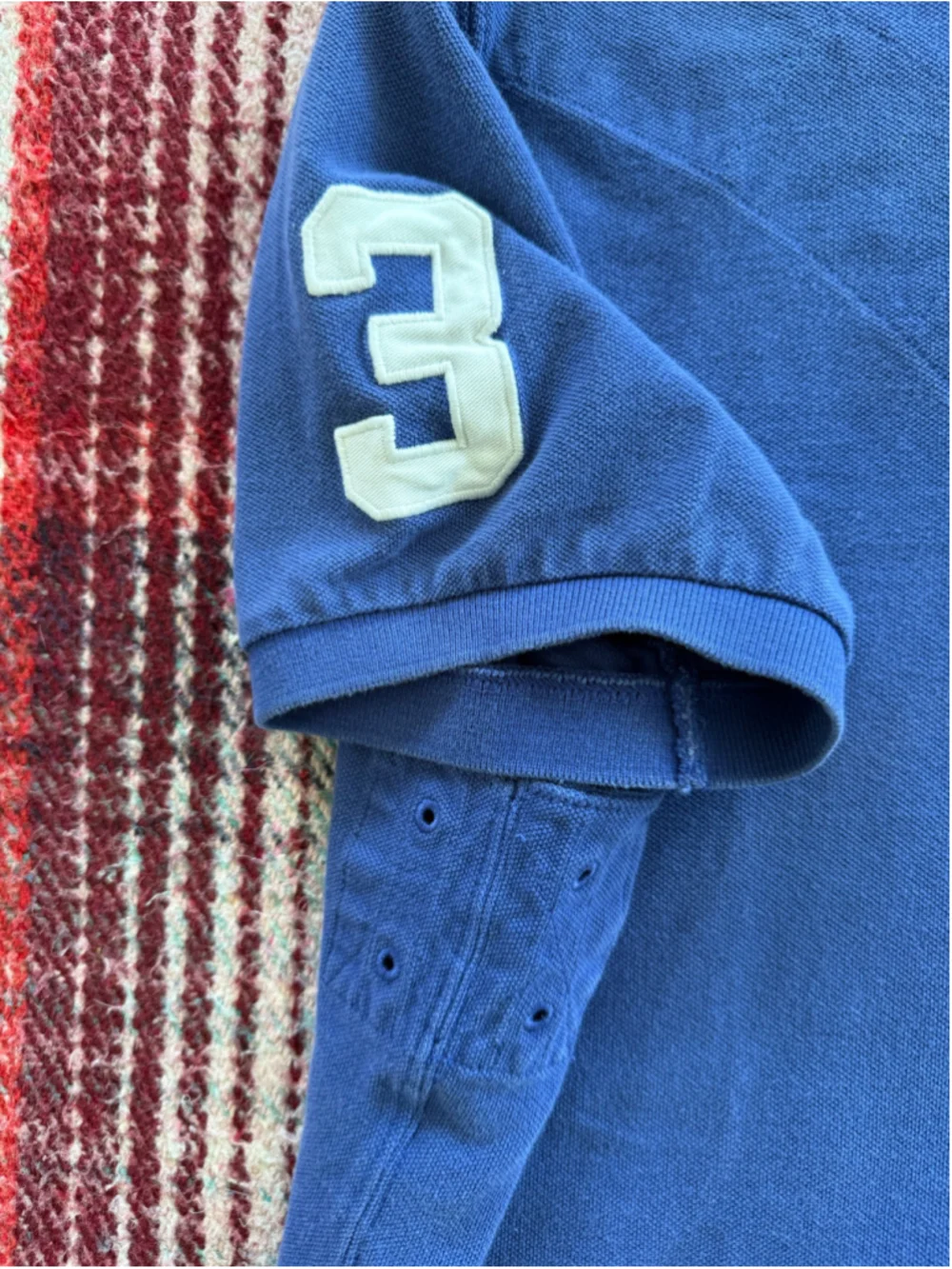 Vintage Polo Ralph Lauren Blue Rugby Polo Shirt XL